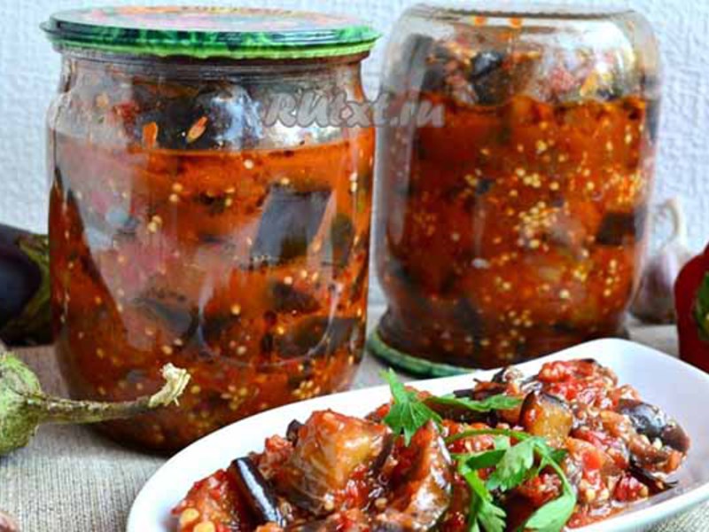 Баклажаны на зиму Домашняя закуска из баклажан