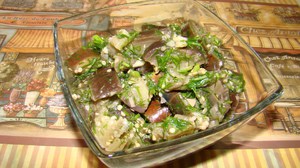 Баклажаны с чесноком в банки