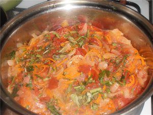 Овощное соте - рецепт с кабачками