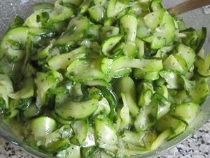 Маринованные кабачки - рецепт быстрого и простого варианта заготвки