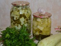 Заготовка из кабачков