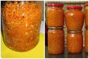 Корейская морковка - зимние заготовки