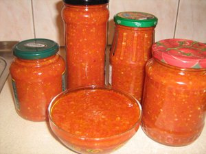 Хранение аджики - зимние заготовки
