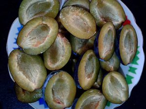 Заморозка половинками