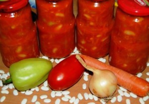 Лечо с фасолью и морковью - очень вкусный вариант салата