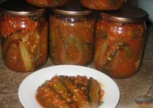 Огурцы в томате - вкусный рецепт