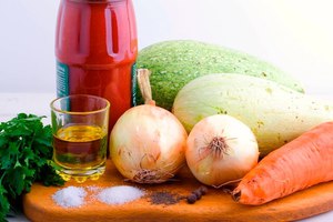 Кабачковая икра с томатом - пошаговый рецепт