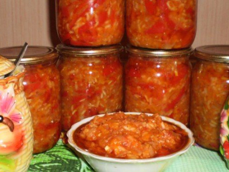 Зимняя консервация - овощной салат