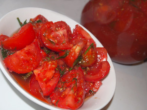 Помидоры по-корейски - быстрый рецепт