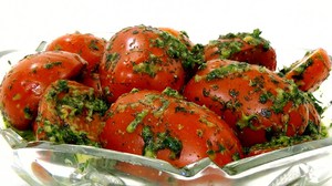 Помидоры с базиликом по-корейски - вкусный рецепт