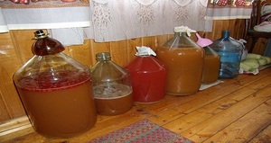 Рецепт домашнего грушевого вина с соком рябины