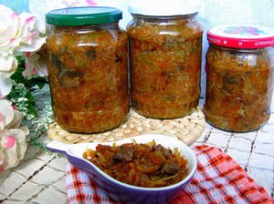 Рецепт для приготовления салата из грибов на зиму