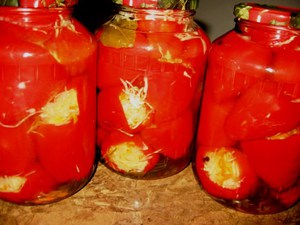 Перец фаршированный капустой - вкусный рецепт