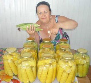 Консервированная кукуруза  - рецепт домашней заготовки