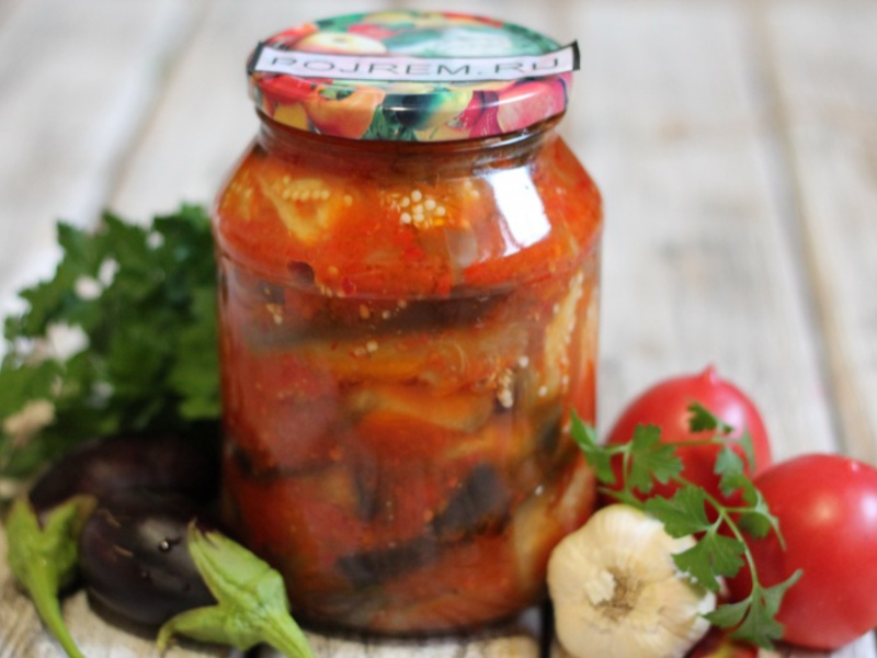 Баклажаны в томатном соусе на зиму Продукты для приготовления тещиного языка