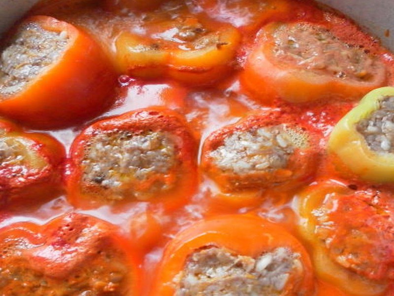 Готовка болгарского перца с начинкой Вкусный перец с начинкой - пошаговый рецепт