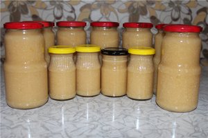 Яблочное пюре со сгущенкой на зиму 