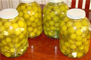 Способ приготовления заготовки из алычи
