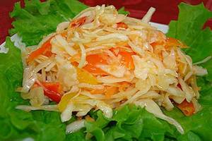 Как мариновать капусту с перцем