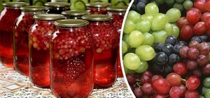Как правильно закрыть компот из винограда