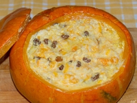 Рецепт каши в тыкве