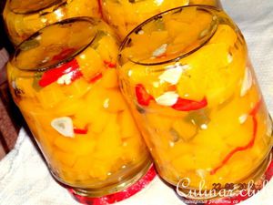 Маринованная тыква с острым перцем
