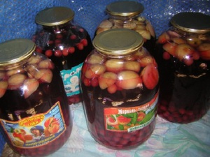 Рецепт компота из вишен с яблоками на зиму