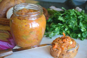 Кабачковая икра с тыквой