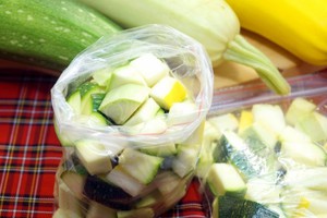 Кабачки замороженные хранить в пакетах