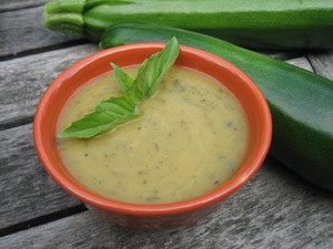 Суп-пюре из замороженного кабачка
