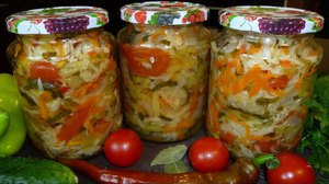 Холодное тыквенное рагу с овощами