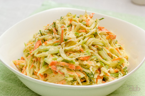 Вкусный салат из зеленой редьки