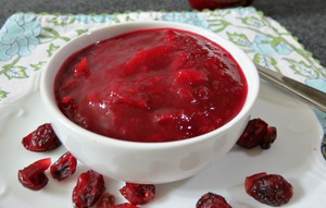 Клюквенное пюре с сахаром