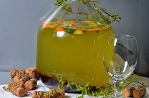 Березовый квас с апельсином