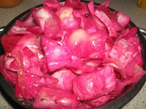 Легкие салаты из краснокочанной капусты