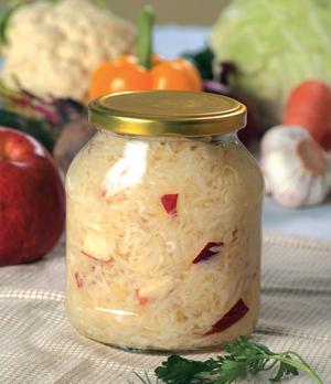 Капуста с яблоками 