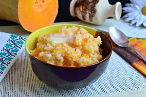 Рисовая каша с тыквой