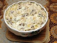 Рецепт салата с маринованными грибами
