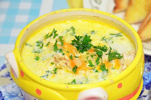 Суп с консервированными грибами