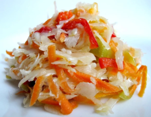 Вкусная капуста с болгарским перцем 