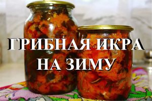  икра из грибов на зиму рецепты 