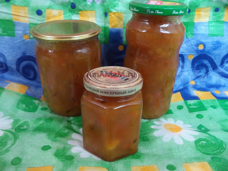 Банановое варенье с облепихой и яблоками