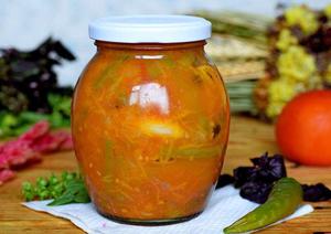 Красная фасоль с овощами
