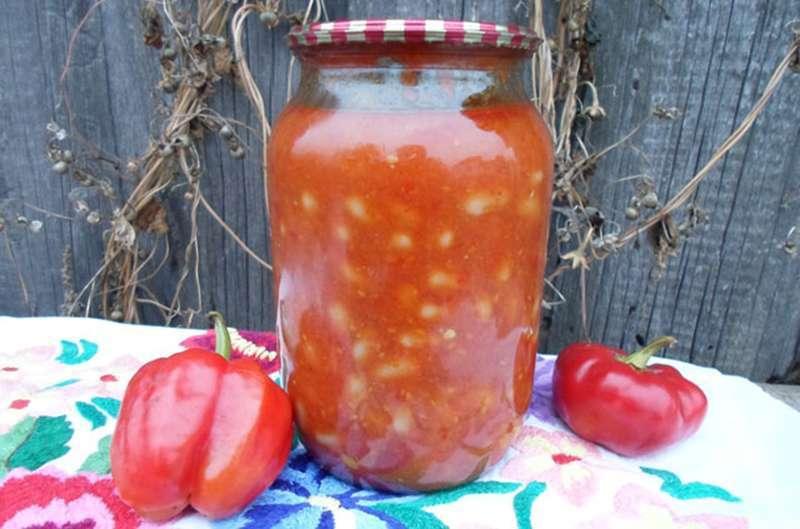 Острая закуска с томатной пастой