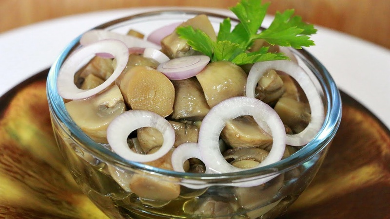 Маринованные шампиньоны быстрого приготовления 