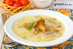 Первые блюда с сушеными лисичками
