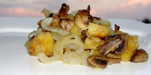 Картошками с лисичками